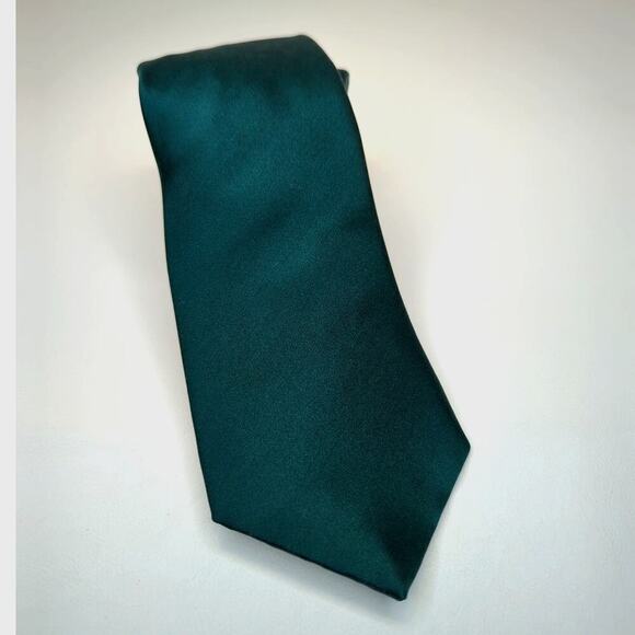 Hunter Green Silk Tie Pronto Uomo - Picture 1 of 5